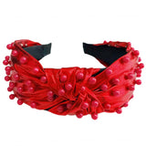 Red Metallic Holiday Headband - Final Sale