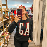 GA Glitter Sweatshirt- Black