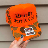 Orange Camo Trucker Hat - Final Sale