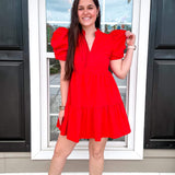 Chasing Sunsets Dress - Red