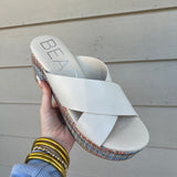 NELLIE PLATFORM HEEL- IVORY