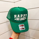Happy Go Lucky Trucker Hat- Green *FINAL SALE*