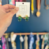 On The Right Side Earring - Green