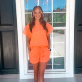 Forget Your Troubles Shorts - Peach