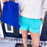 Fleece Elastic Waistband Short - Mint