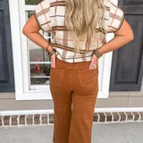 Carla Camel Wide Crop JB