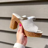 Magnolia Block Heel - Ivory