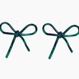 Emerald Green Bow Earring - Final Sale