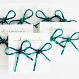 Emerald Green Bow Earring - Final Sale