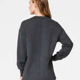 SPANX | Airessentials Brushed V-Neck Tunic - Dark Heather Grey