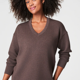 SPANX | Airessentials Brushed V-Neck Tunic - Heather Smoke