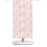 Claire Chinoiserie Hand Towel - White/Light Pink