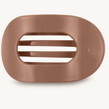 TELETIES | Mocha Mousse Medium Flat Round Clip - Final Sale