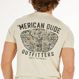 Simply | Men's Deer Dude Tee - Linen