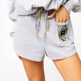 Queen Of Sparkles | Grey Logo Short