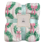 Mary Square | Rosy Wreaths Blanket - Final Sale