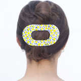 TELETIES | Limoncello Large Flat Round Hair Clip - Final Sale