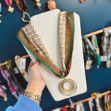 Linked Into Fall Open Pendant Scarf Necklace - Final Sale
