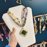 Emerald At Best Scarf Necklace - Final Sale