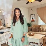 Naomi Dress - Basil
