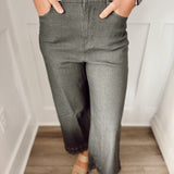 Olive Eyelet Pant