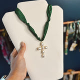 Let Your Heart Pour Out Scarf Necklace - Final Sale
