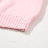 Geometric Drop Shoulder Long Sleeve Sweater
