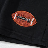 GAME DAY Football Round Neck Long Sleeve Top and Shorts Set