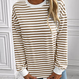 Ivy Lane Striped Round Neck Long Sleeve Sweatshirt