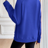 Ivy Lane Half Zip Raglan Sleeve Sweatshirt