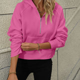 Mandy Half Zip Long Sleeve Sweatshirt