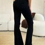 Judy Blue Full Size High Waist Distressed Flare Jeans