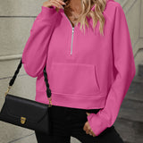Mandy Half Zip Long Sleeve Sweatshirt
