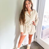 By My Side Romper - Sand