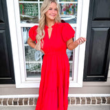 True To You Dress - Red