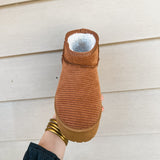 Yarroh Corduroy Mini Boot - Tan