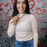 Beaded Together Necklace - Grey Marble