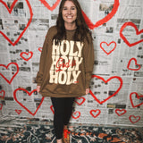 God Is Holy Sweatshirt - Brown
