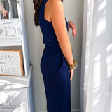 SPANX | Airessentials Sleeveless Jumpsuit - Timeless Navy