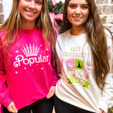 Popular Sweatshirt - Hot Pink