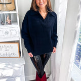 Oh So Soft Pullover - Black