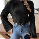 Mock Neck Long Sleeve Sweater