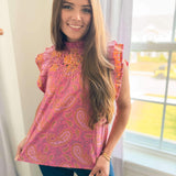 Transitional Sunset Top - Pink