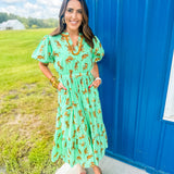 Wild Time Maxi Dress- Mint