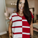 Hannah Sweater - Crimson