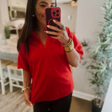 Sloan Top - Red