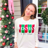 Jesus Is The Reason Glitter Tee