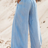 Drawstring Wide Leg Jeans