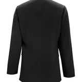 Lapel Collar Long Sleeve Blazer