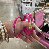 BuDhaGirl Three Kings All Weather Bangle - Hot Pink - Final Sale